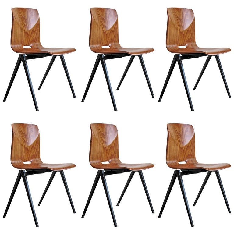Six Industrial Chairs