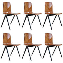 Six Industrial Chairs