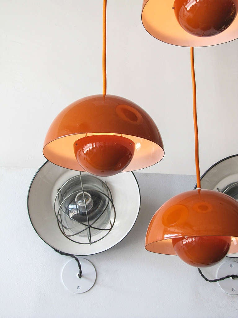 Metal Flower Pots by Verner Panton for Louis Poulsen