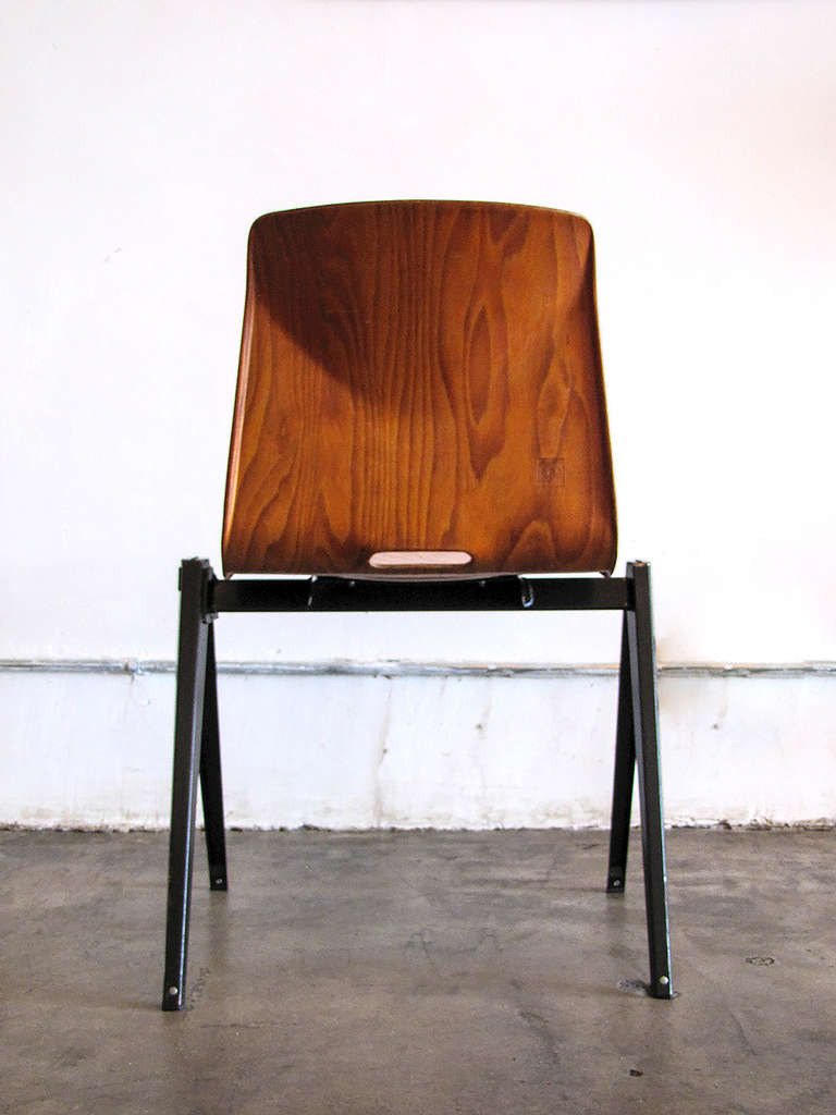 Mid-20th Century Six Industrial Chairs