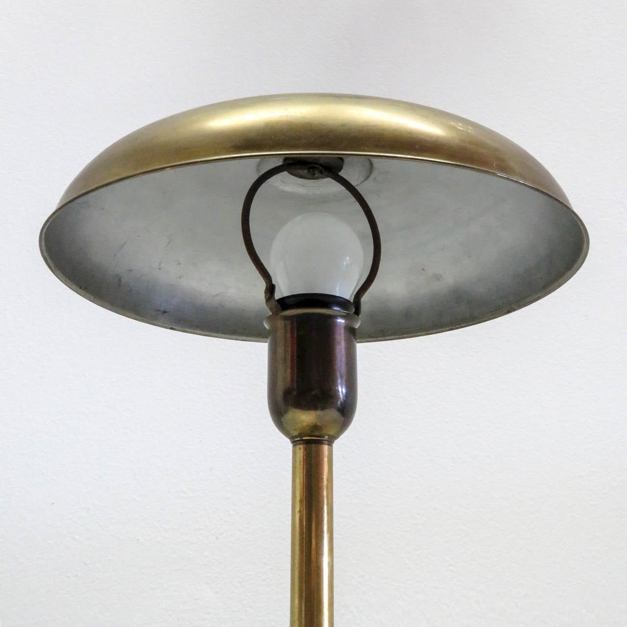 Brass Danish Table Lamp, 1930s