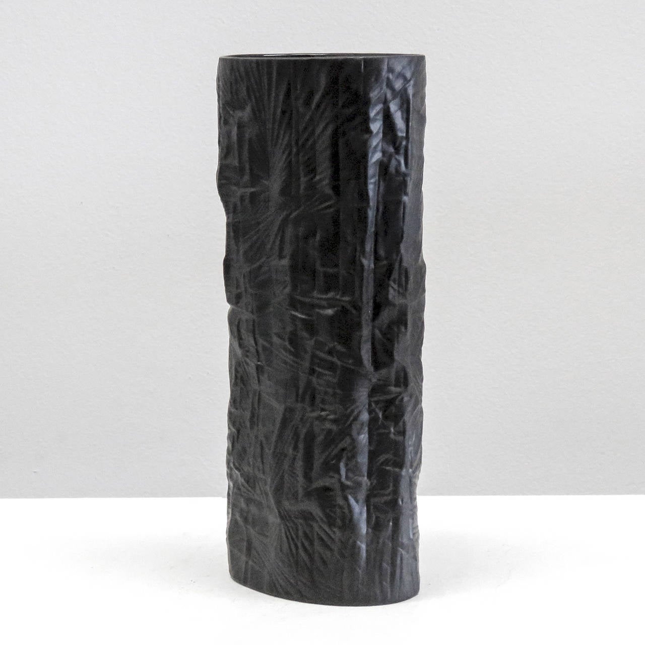 rosenthal porcelaine noire vase