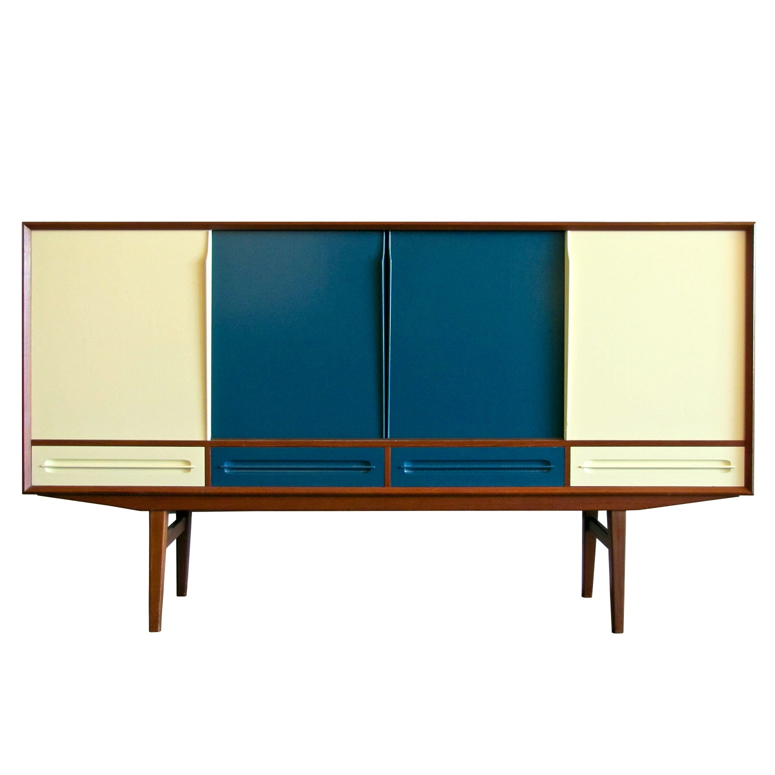 Danish Modern Teak Sideboard with Bar