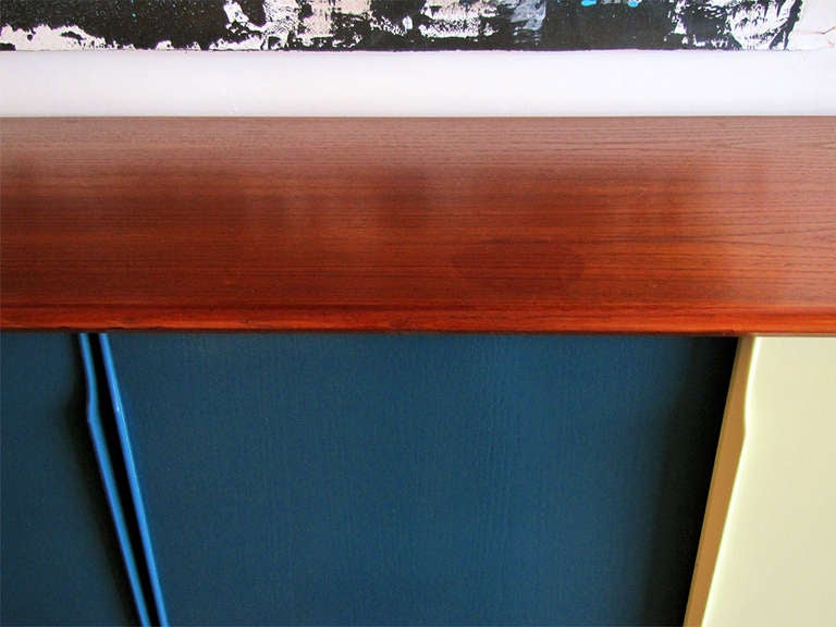 Danish Modern Teak Sideboard with Bar 3