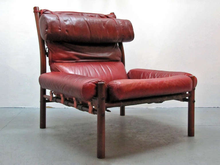 Swedish Rosewood Inka Chair by Arne Norell