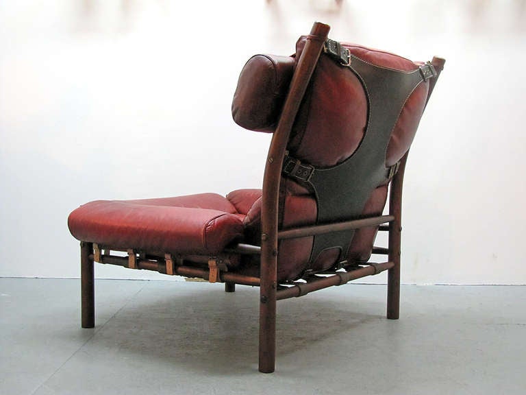 Mid-20th Century Rosewood Inka Chair by Arne Norell