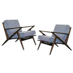 Pair of Selig Arm Chairs by Poul Jensen