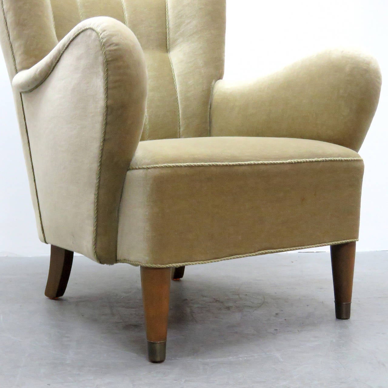 Danish Mohair Club Chair, 1950 5