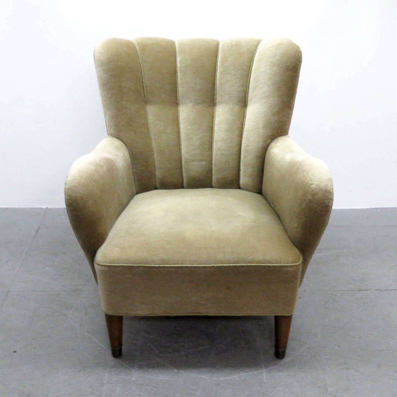 Danish Mohair Club Chair, 1950 3