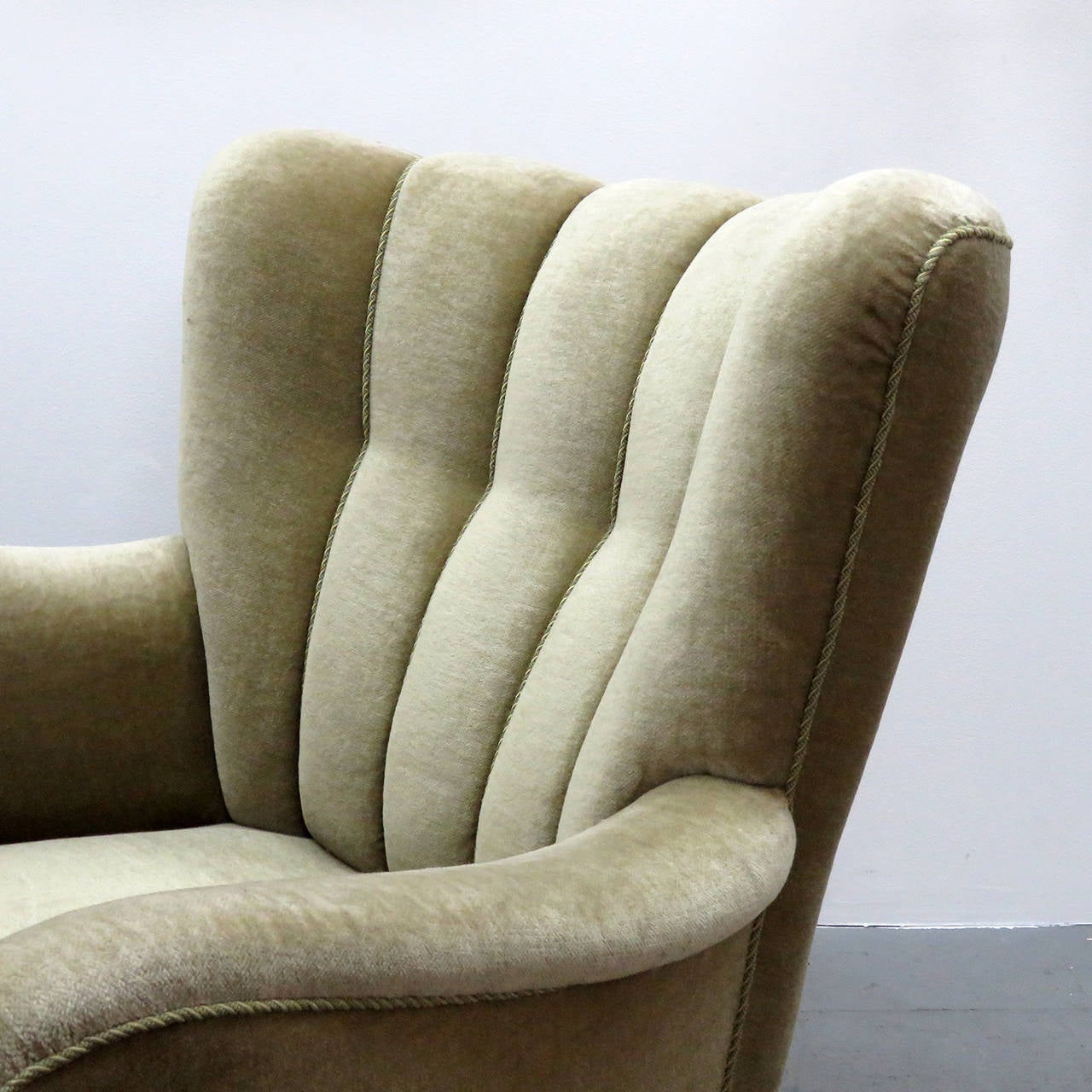 Danish Mohair Club Chair, 1950 4