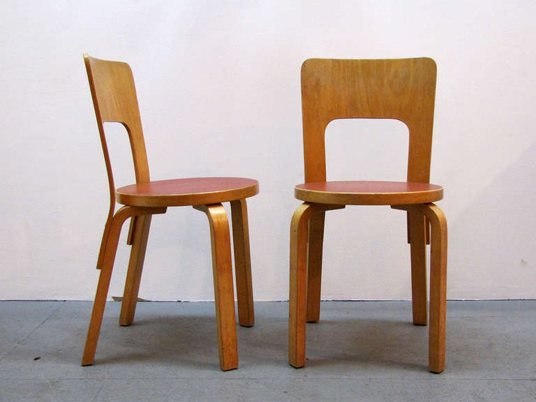 Finnish Set of Six Alvar Aalto Chairs