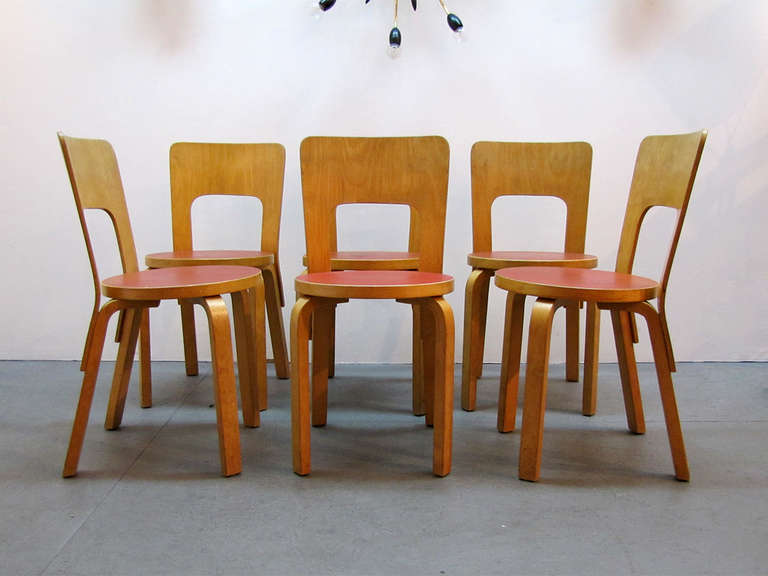 Set of Six Alvar Aalto Chairs 1