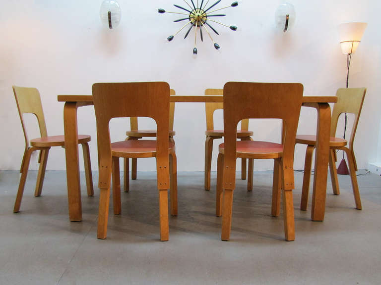 Set of Six Alvar Aalto Chairs 2