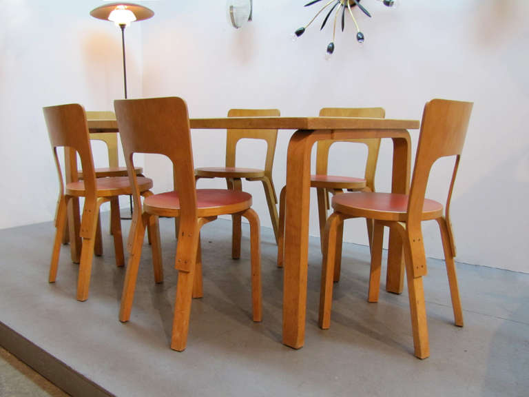 Set of Six Alvar Aalto Chairs 3
