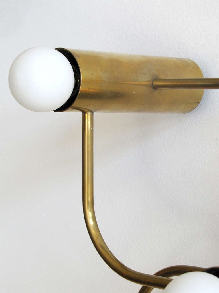 Brass Five Light Wall Lamps by Leola 2