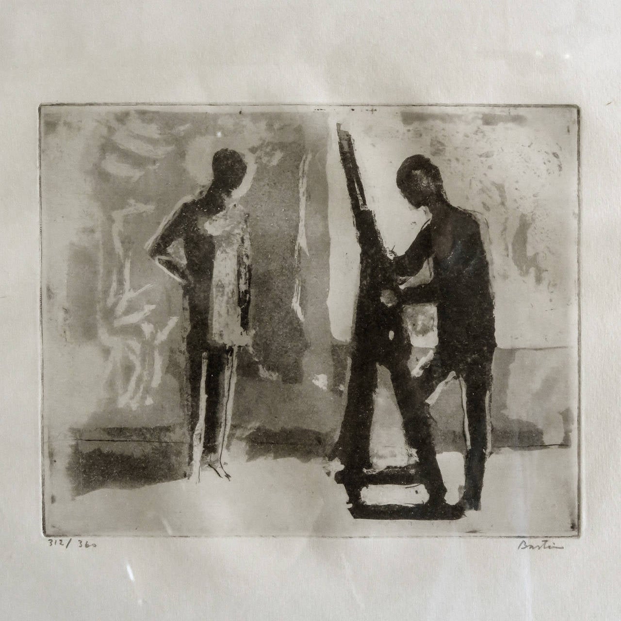 Louis Bastin 'Towards the Light' Etchings In Excellent Condition In Los Angeles, CA