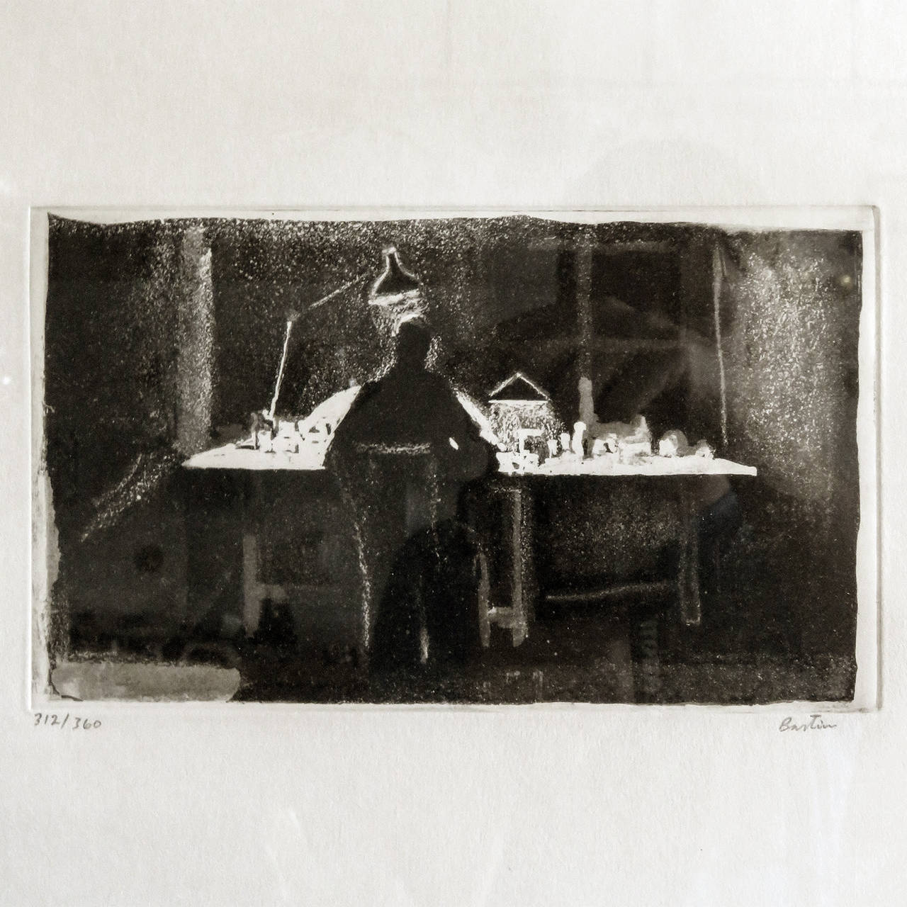 Glass Louis Bastin 'Towards the Light' Etchings