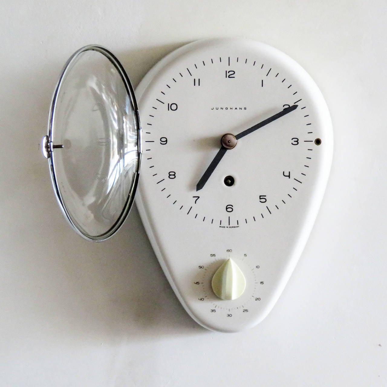 German Max Bill Wall Clock, 1954