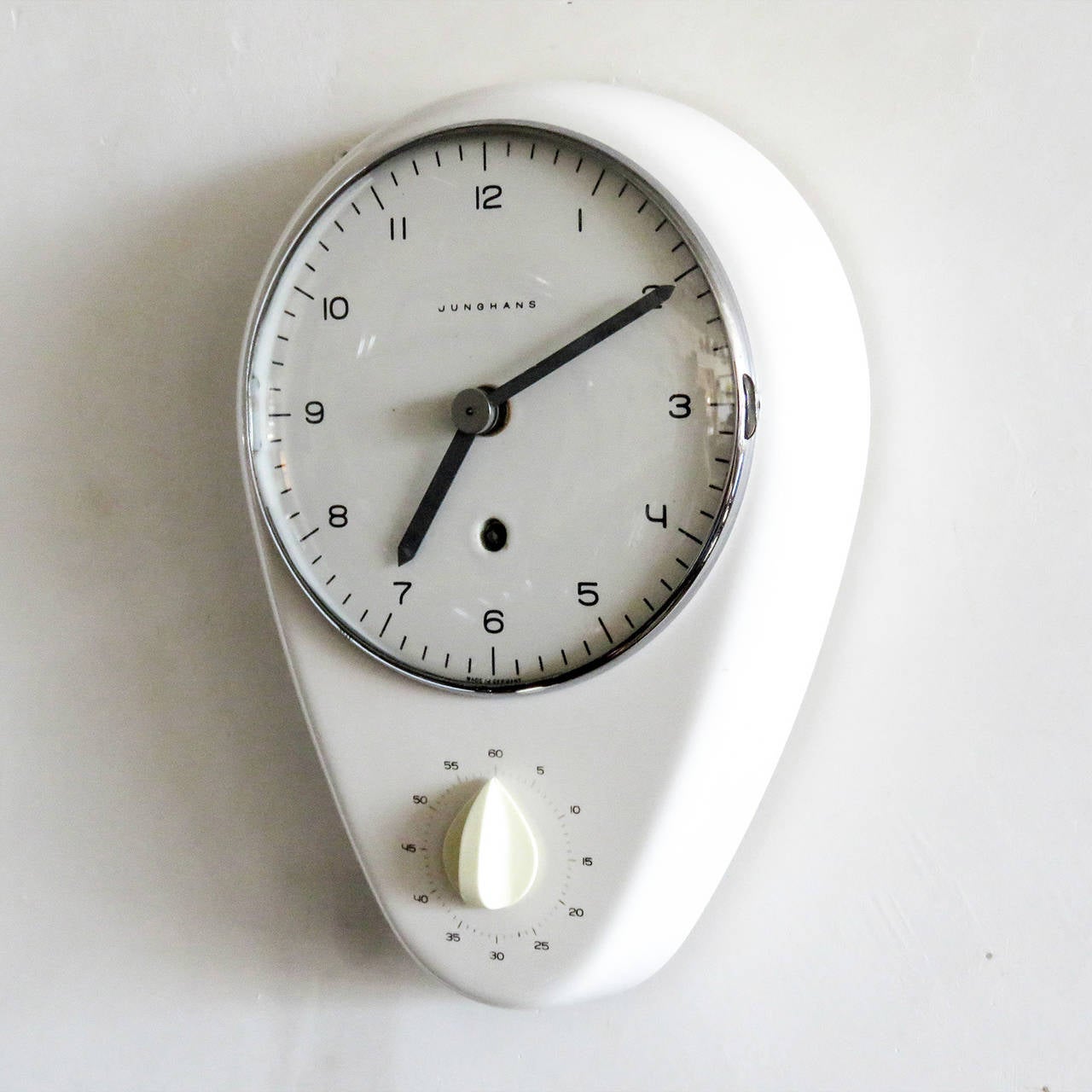 Glazed Max Bill Wall Clock, 1954