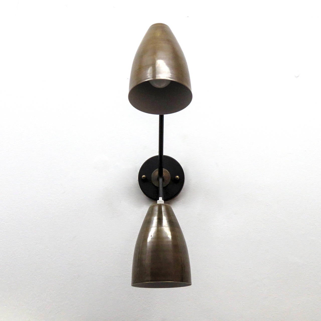Double Arm Brass Wall Lights 'L3G' For Sale at 1stdibs