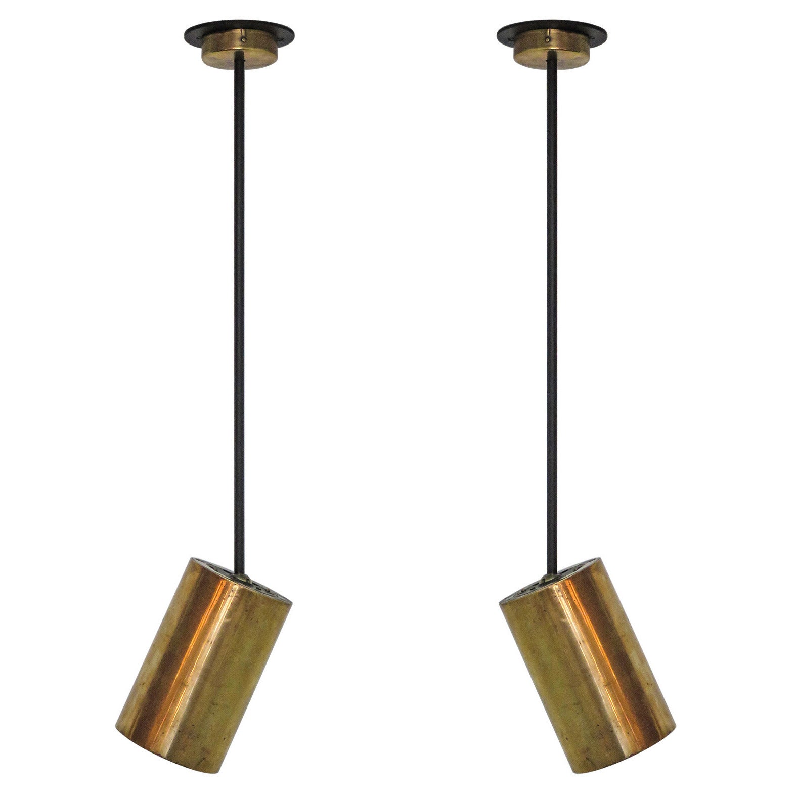 Pair of French Parscot Pendant Lights