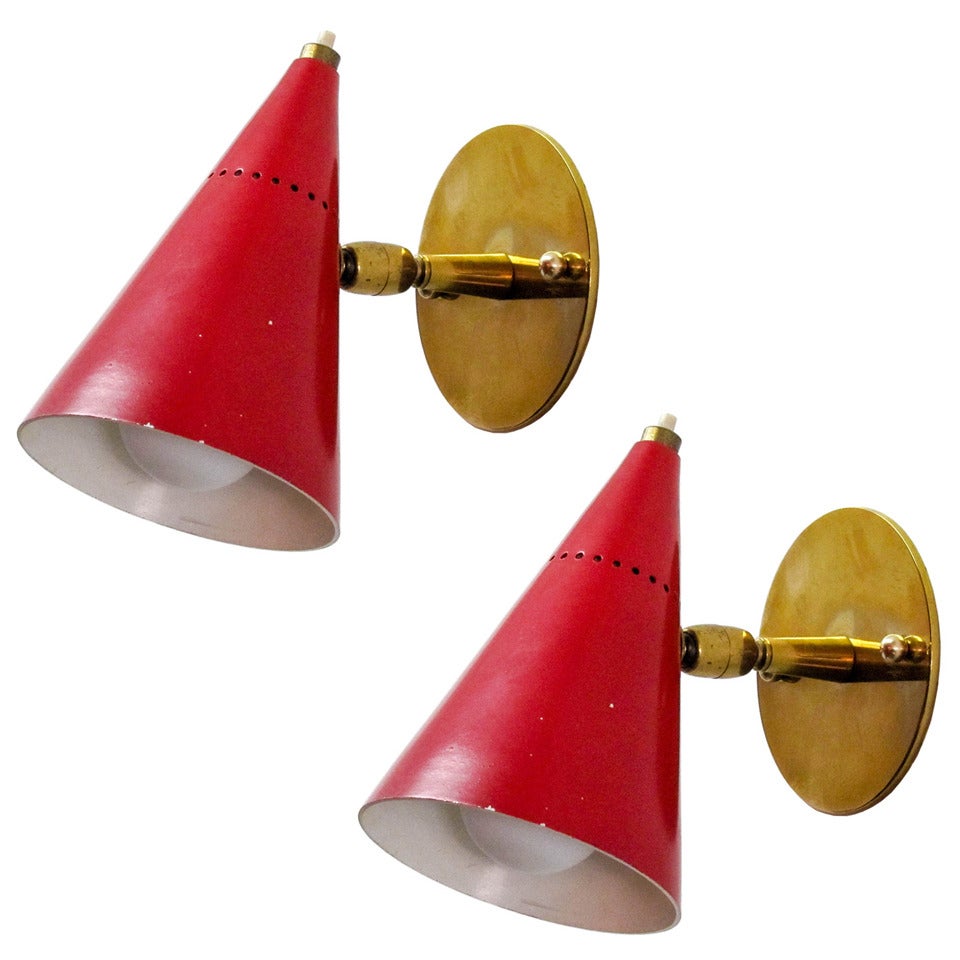 Pair of Petite Arteluce Wall Lamps