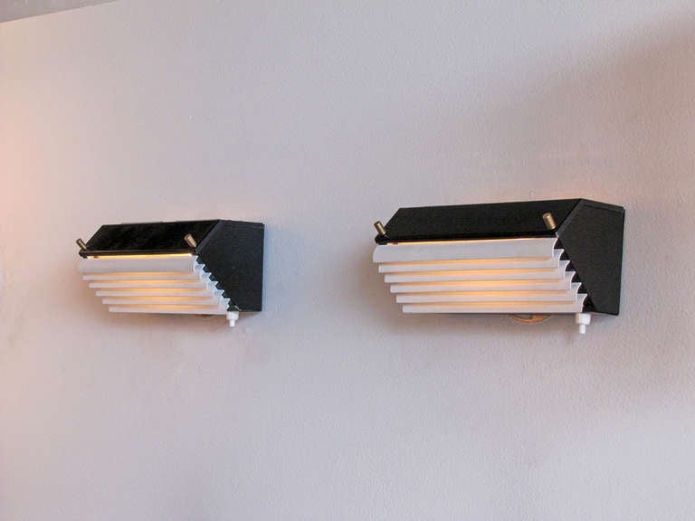 Pair of Jacques Biny Wall Lamps 4