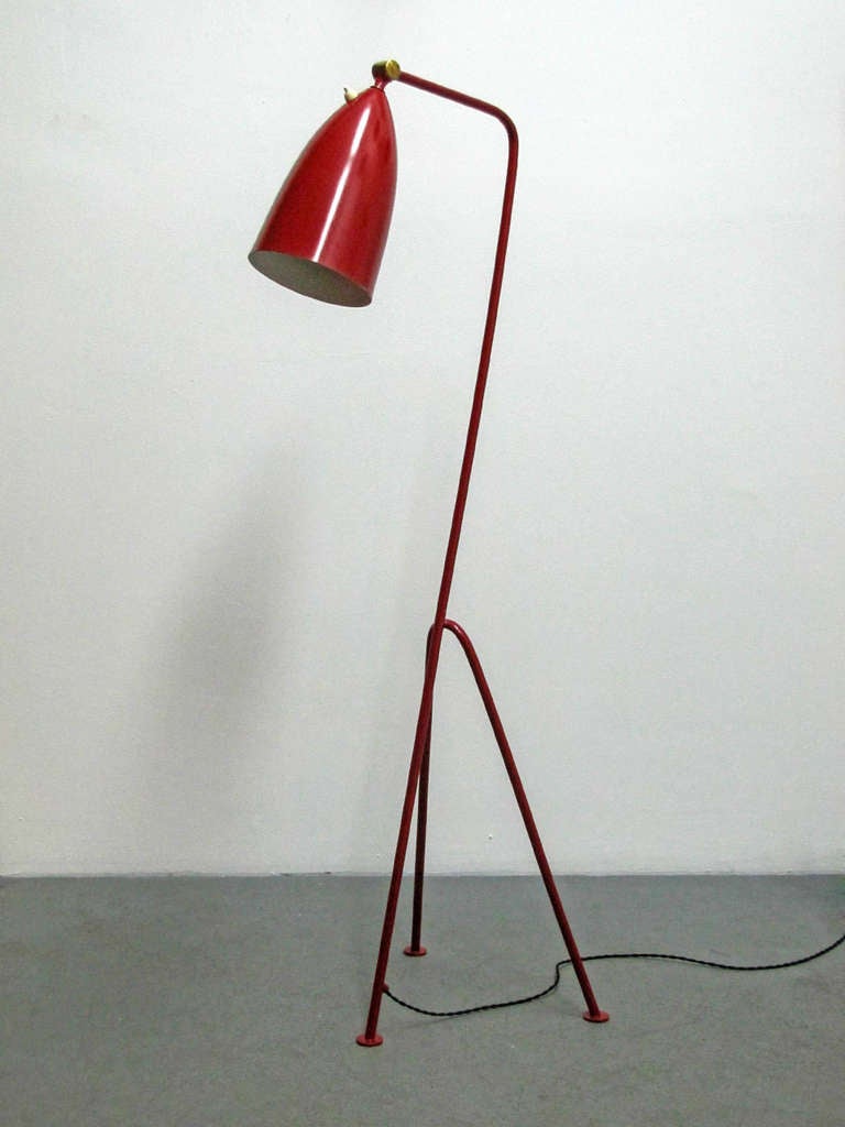 iconic metal tripod base floor lamp 