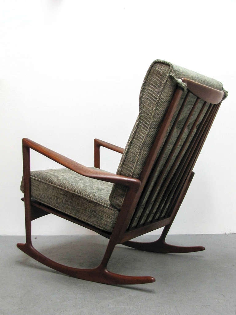 Mid-20th Century Ib Kofod Larsen Rocking Chair