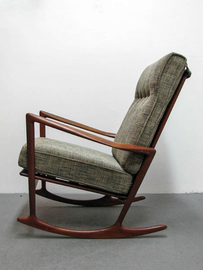 Wood Ib Kofod Larsen Rocking Chair