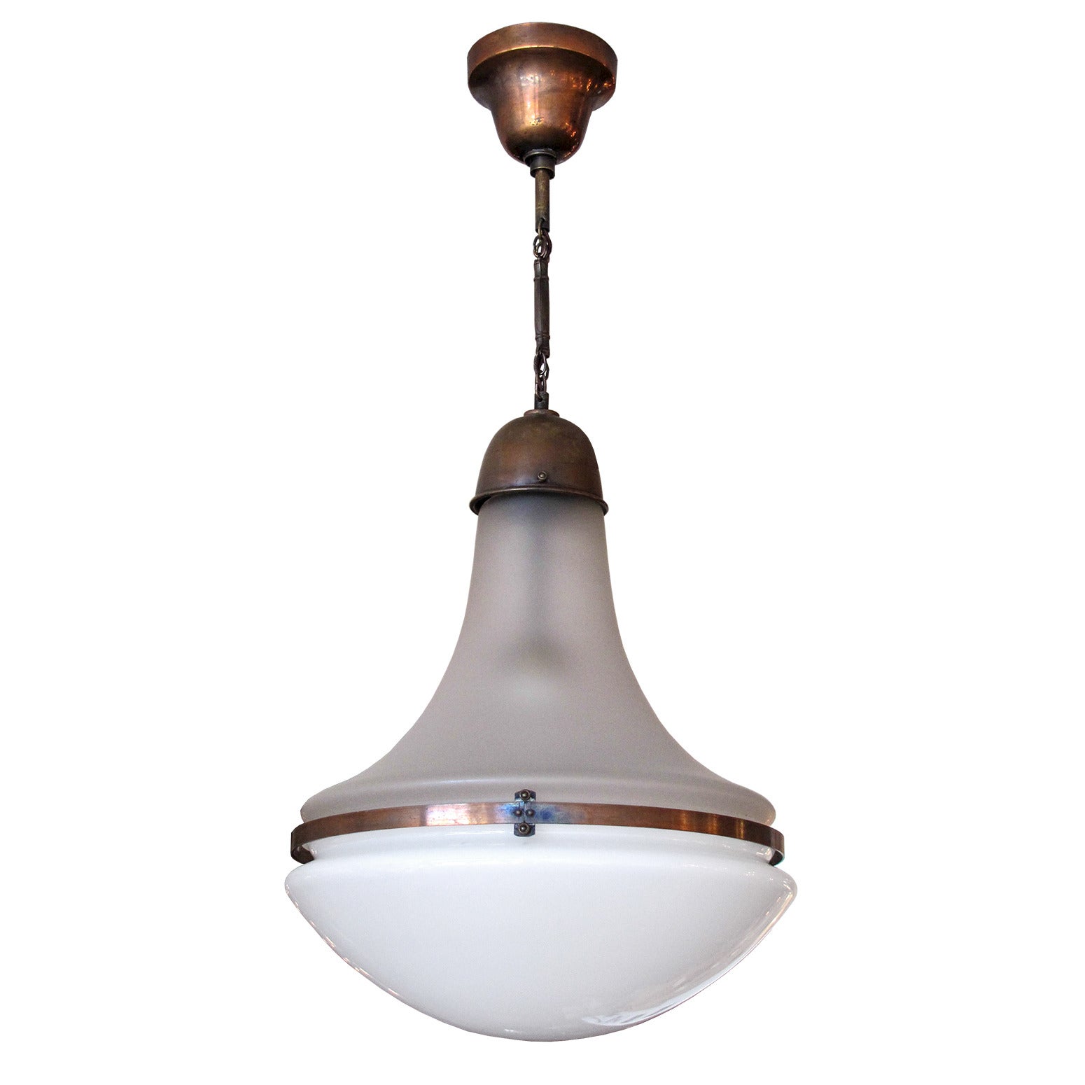 Pendant Light by Peter Behrens for AEG