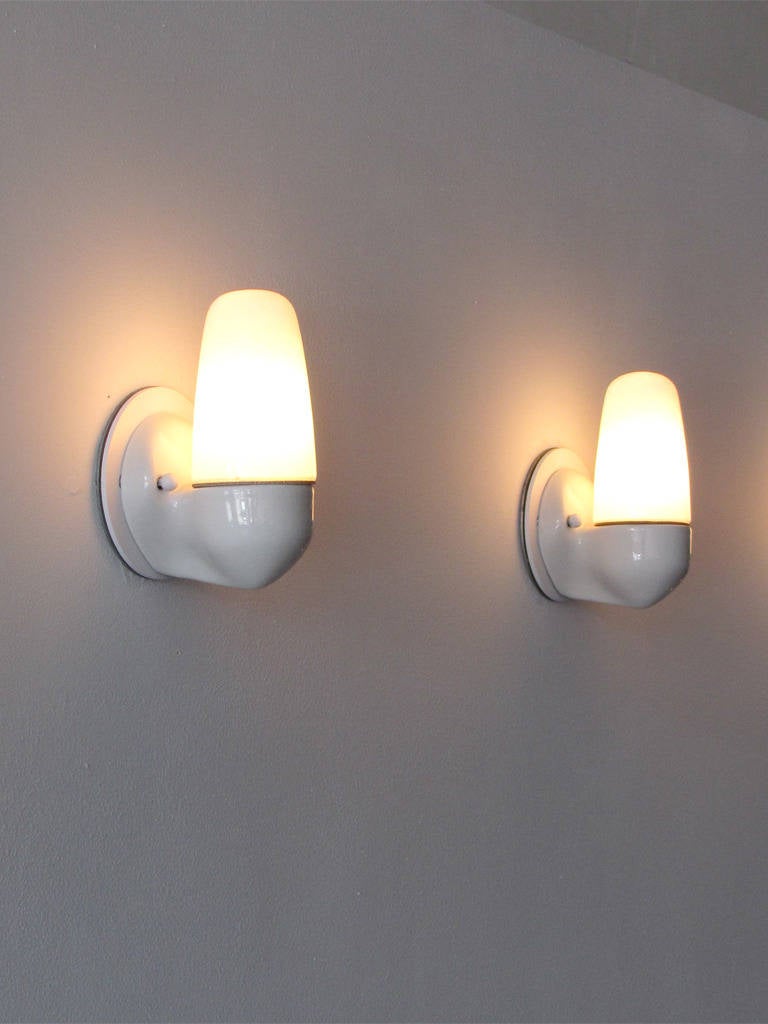 Pair of Wilhelm Wagenfeld Sconces for Lindner 3
