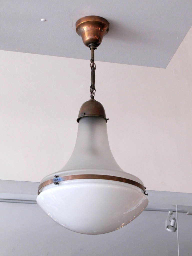 German Pendant Light by Peter Behrens for AEG