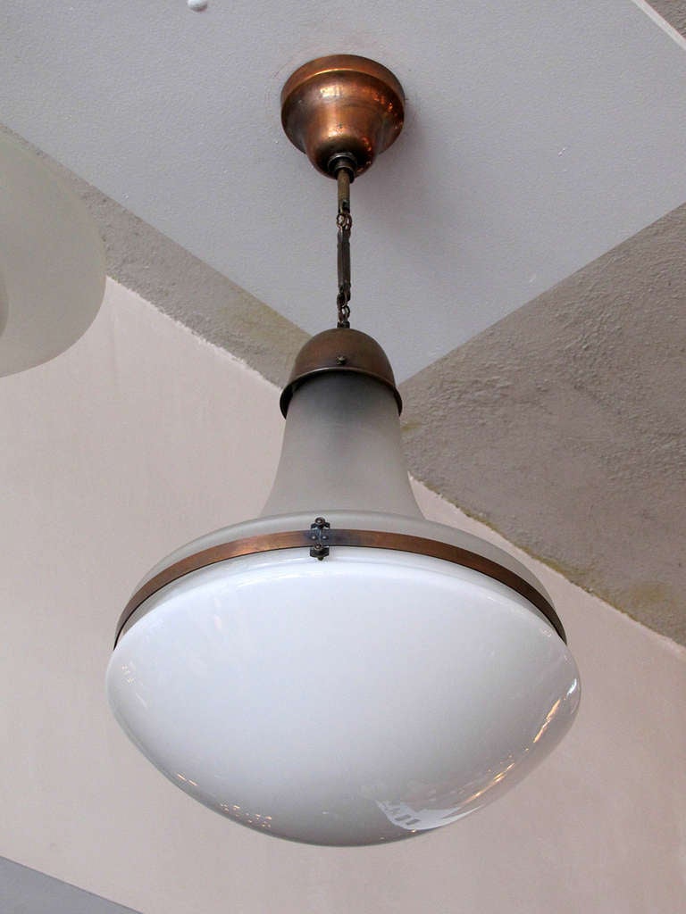 Pendant Light by Peter Behrens for AEG In Excellent Condition In Los Angeles, CA