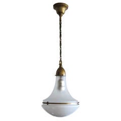 Antique Pendant Light by Peter Behrens for AEG