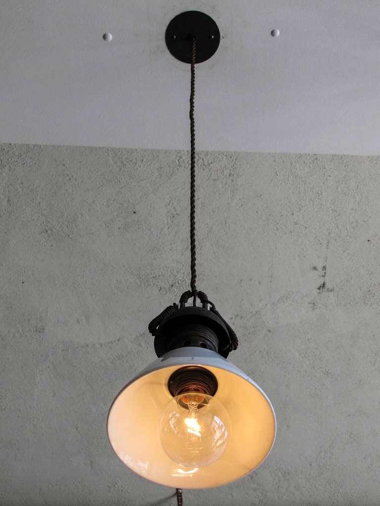 Pair of Italian Industrial Pendants Type B 2