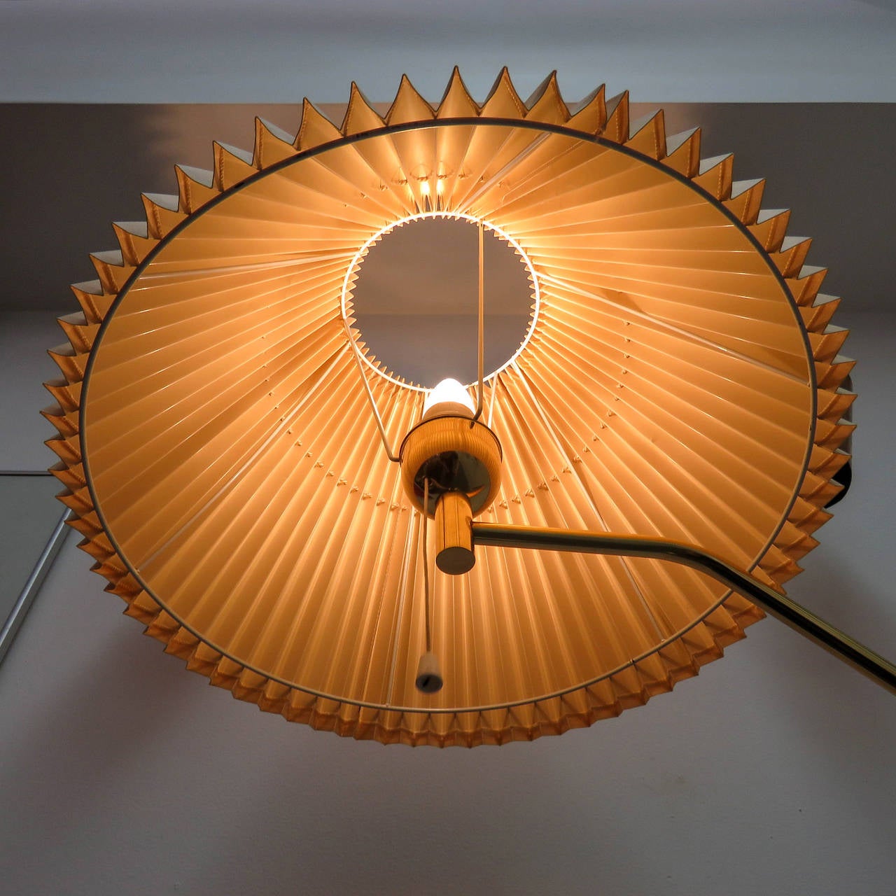 Danish Brass Floor Lamp by Ewå Värnamo 5