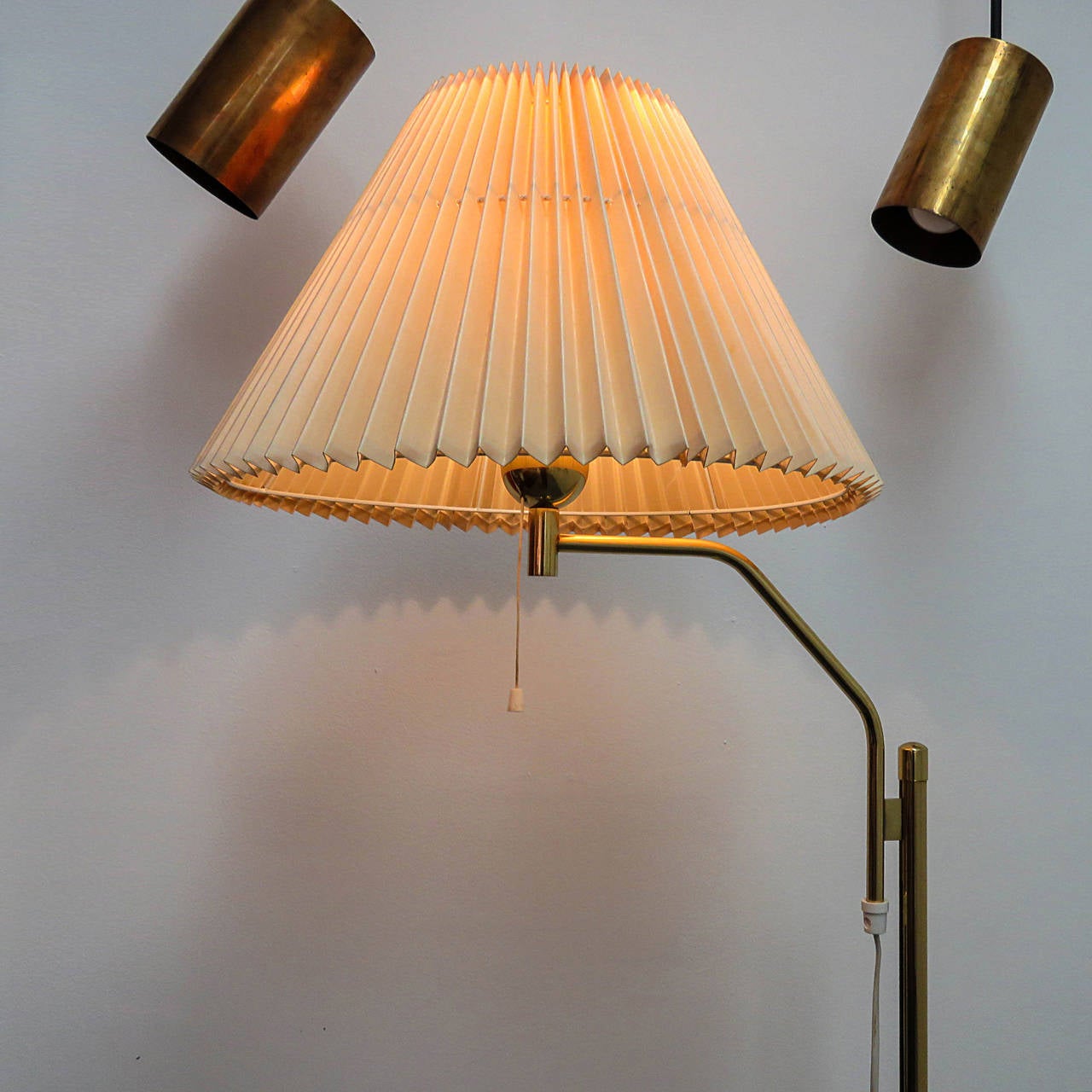 Danish Brass Floor Lamp by Ewå Värnamo 4