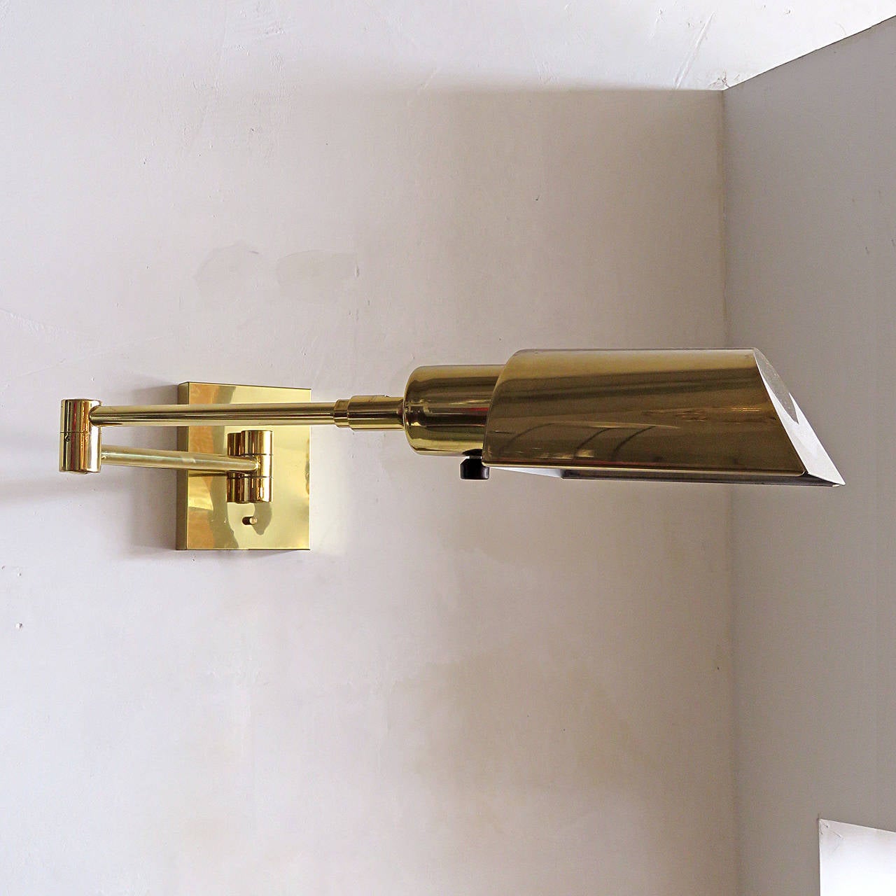 Pair of Koch and Lowy Swing Arm Wall Lamps