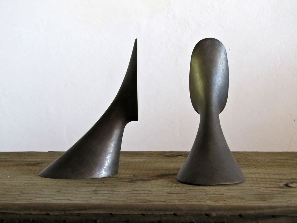 Mid-20th Century Carl Aubock Bookends