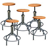 Set of Four Industrial Stools