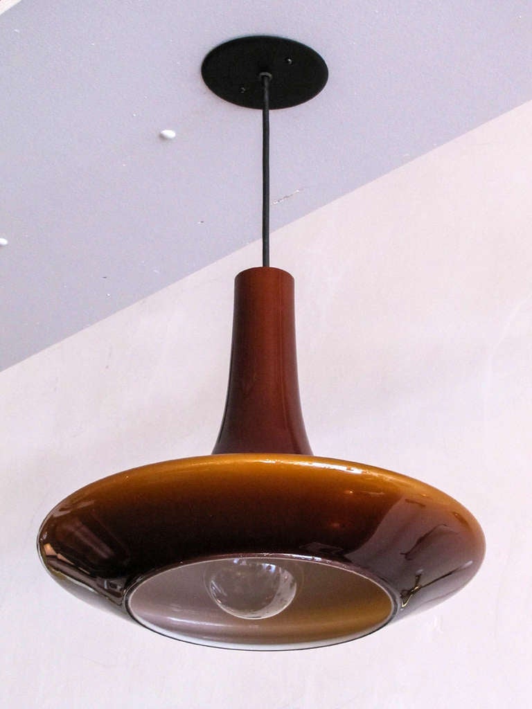 Peill & Putzler Amber Hanging Fixture In Excellent Condition In Los Angeles, CA