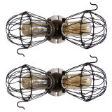 Antique Industrial Double Cage Lights