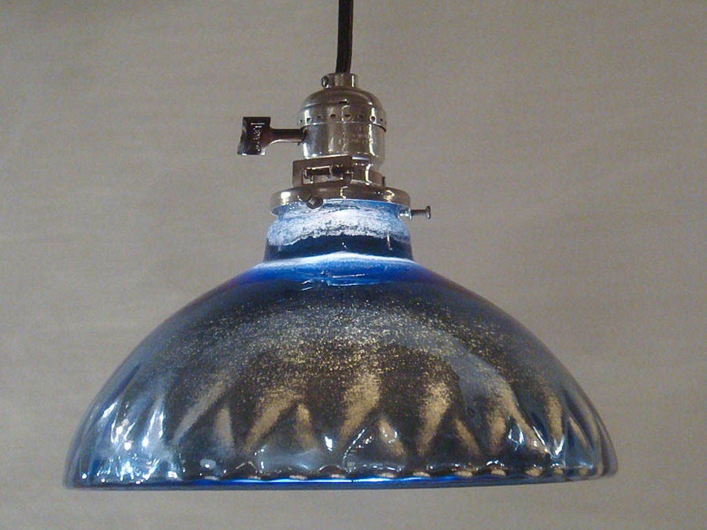 Blue Mercury Glass Pendant Lights 1