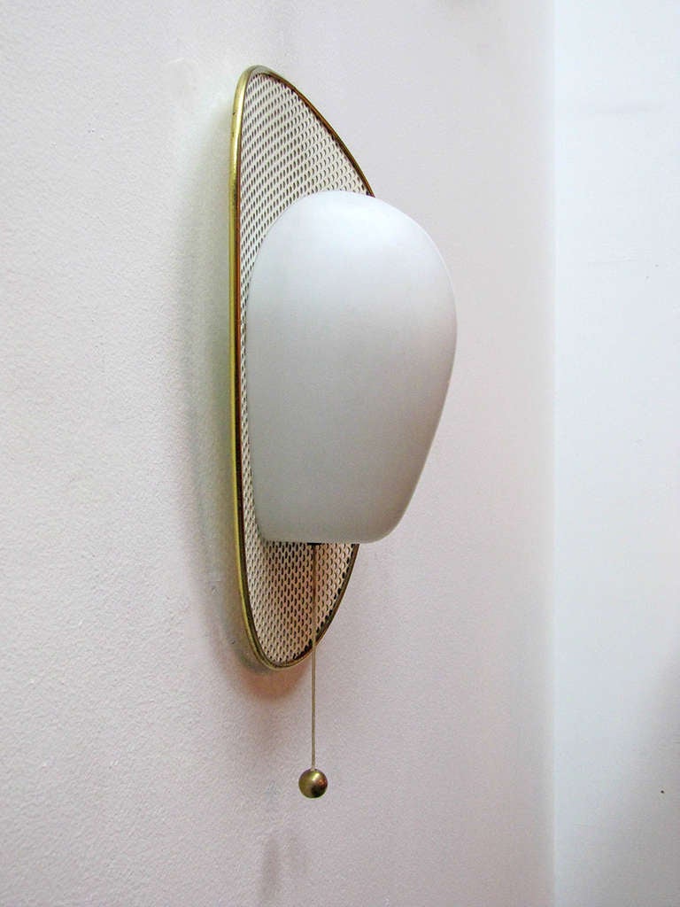 Mid-20th Century Trio of French Wall Lights