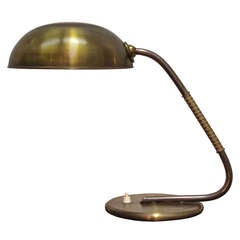 Brass Desk Lamp by Gecos