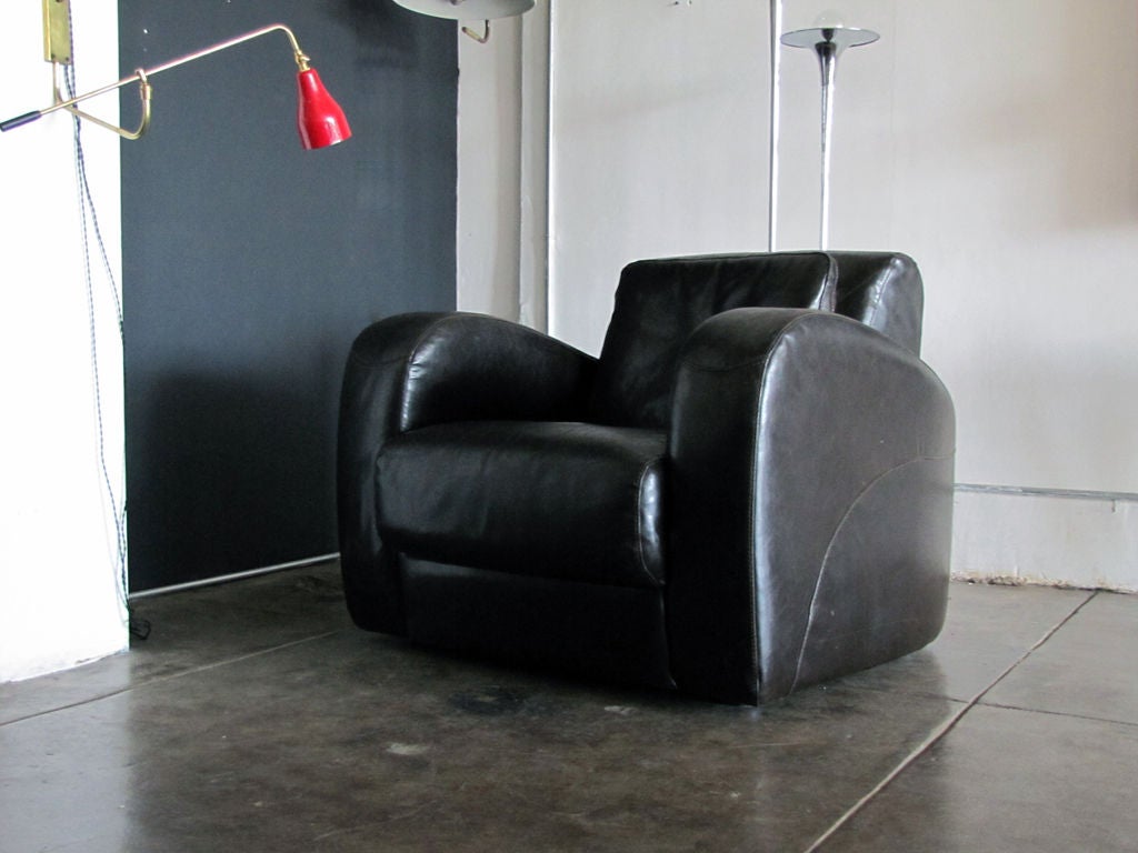Italian Leather Club Chair 2