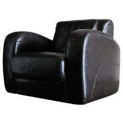 Italian Leather Club Chair