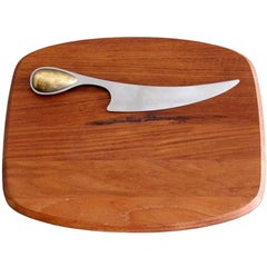 Vintage Dansk Torun Cheese Knife and Board