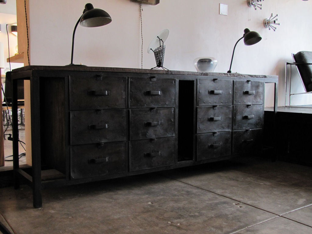 20th Century Large Industrial Console